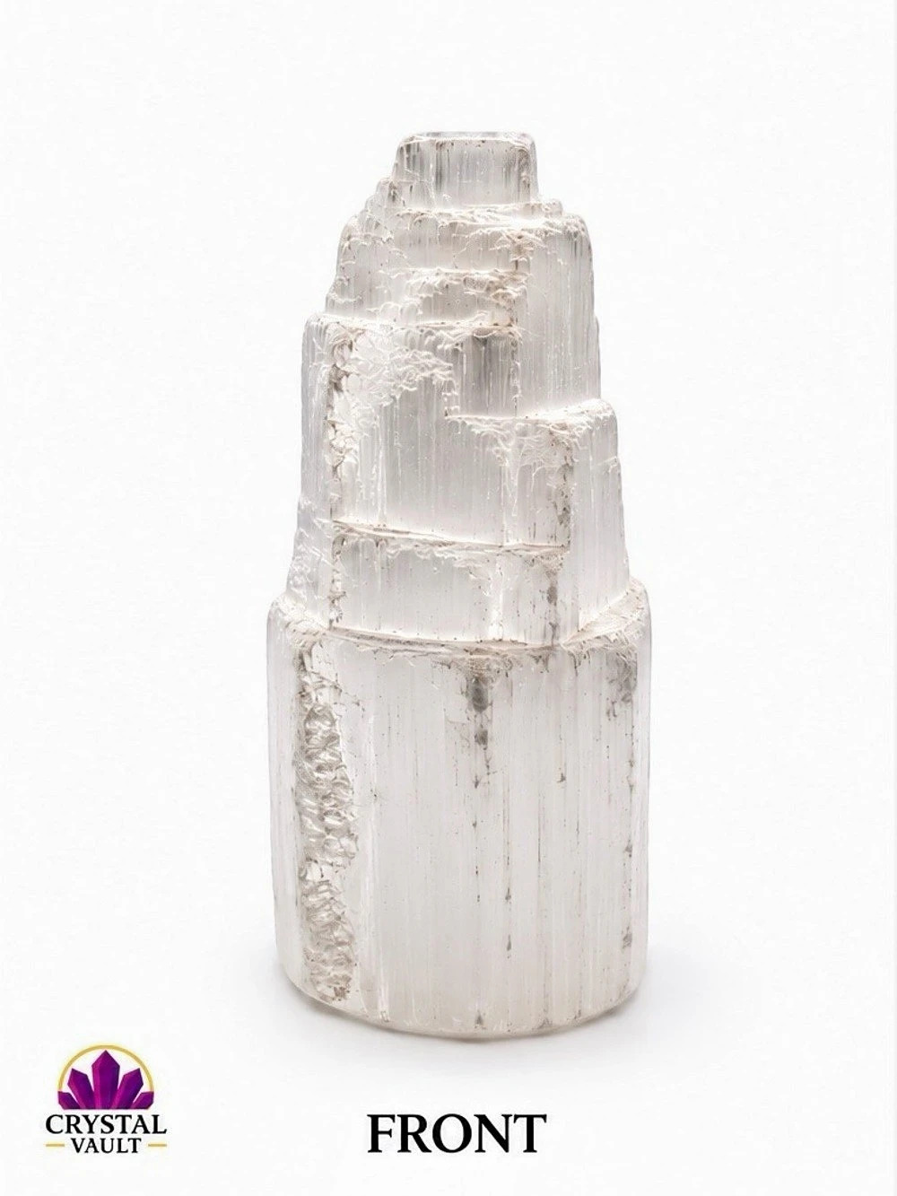 Large Selenite Crystal Skyscraper Tower 4” Satin Spar Castle 5.9 oz